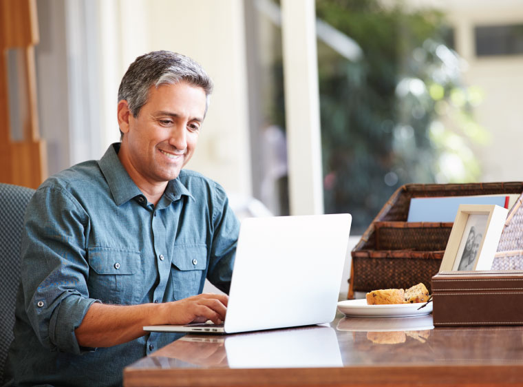 Man at laptop